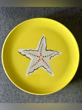 Vintage Under the Sea Starfish Plates Set of 5 - 2003 Mint 9" Coastal Dish